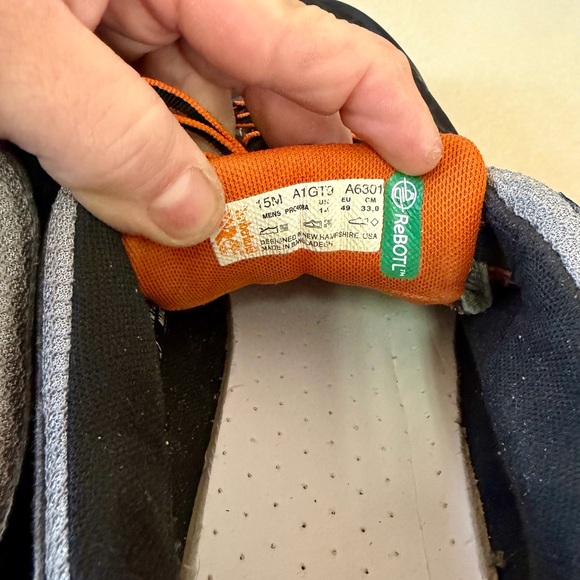 Size 15 Timberland Men’s Pro Powertrain Sport Work Shoes Alloy Toe Orange Black